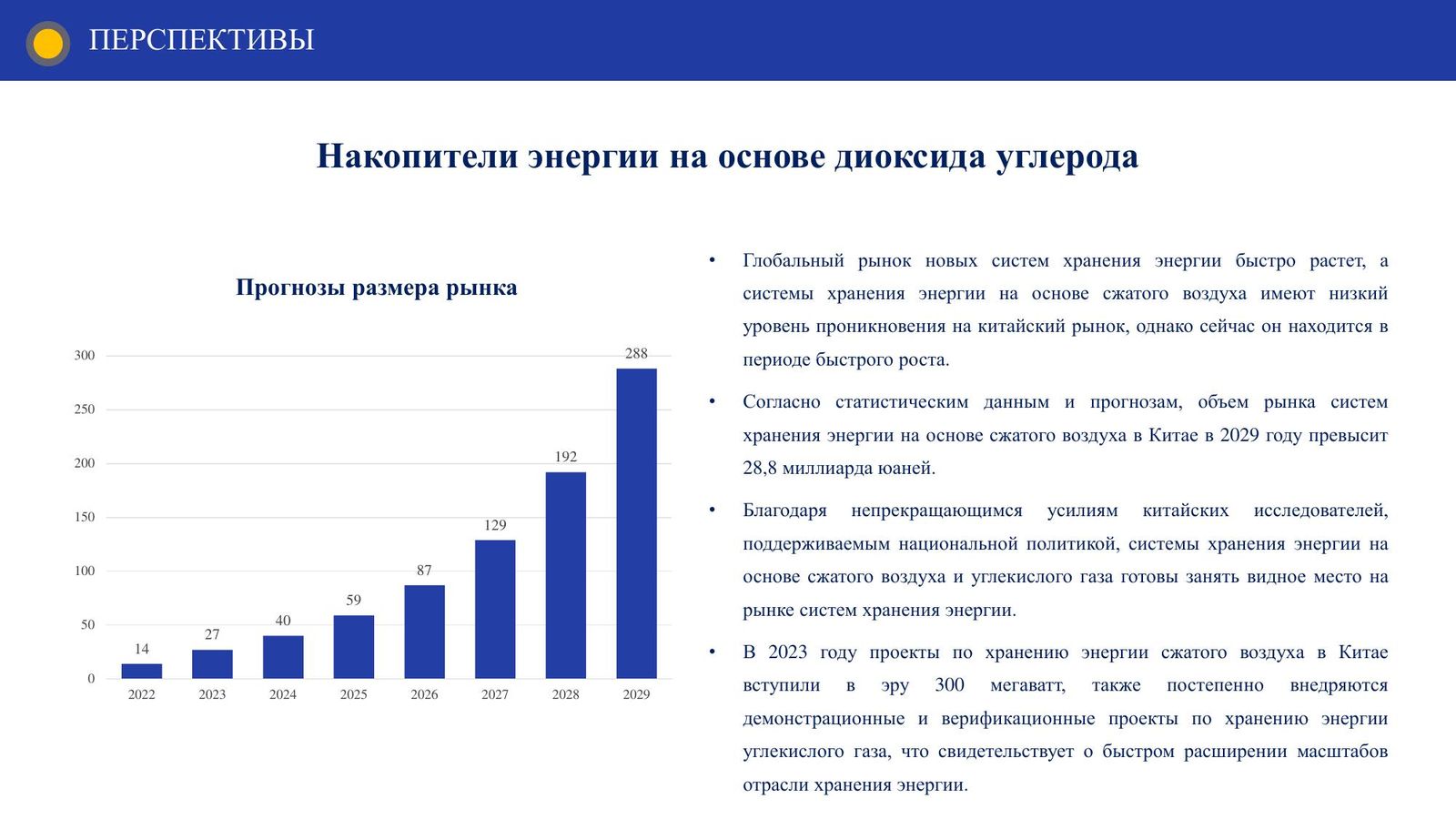 Накопители энергии на основе CO₂